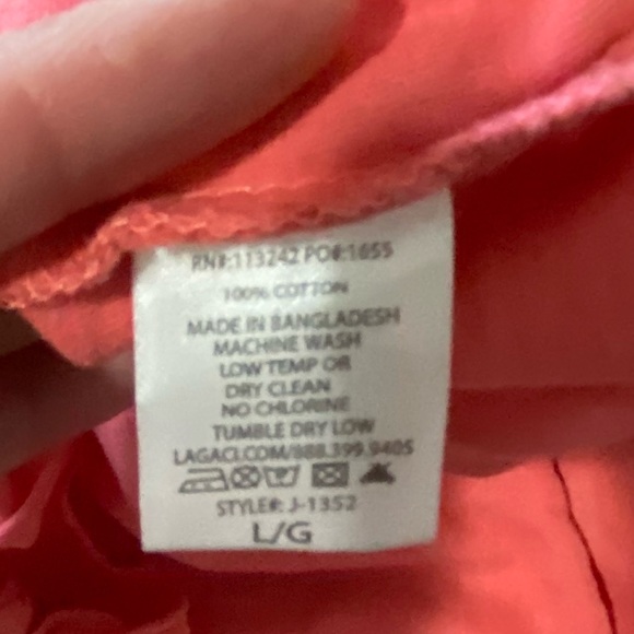 LAGACI Smoky Mountains Bear Tank Top with Tie Front Pink Size Large - Picture 8 of 11